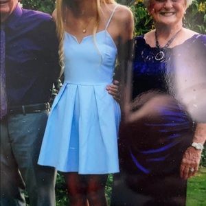 XS Light Blue Everly A-line sundress.